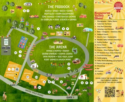 Kangaroo Valley Show 2025 Map